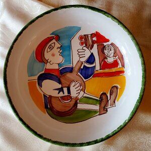 Collector's Bowl 'Picasso-like'  from Italy